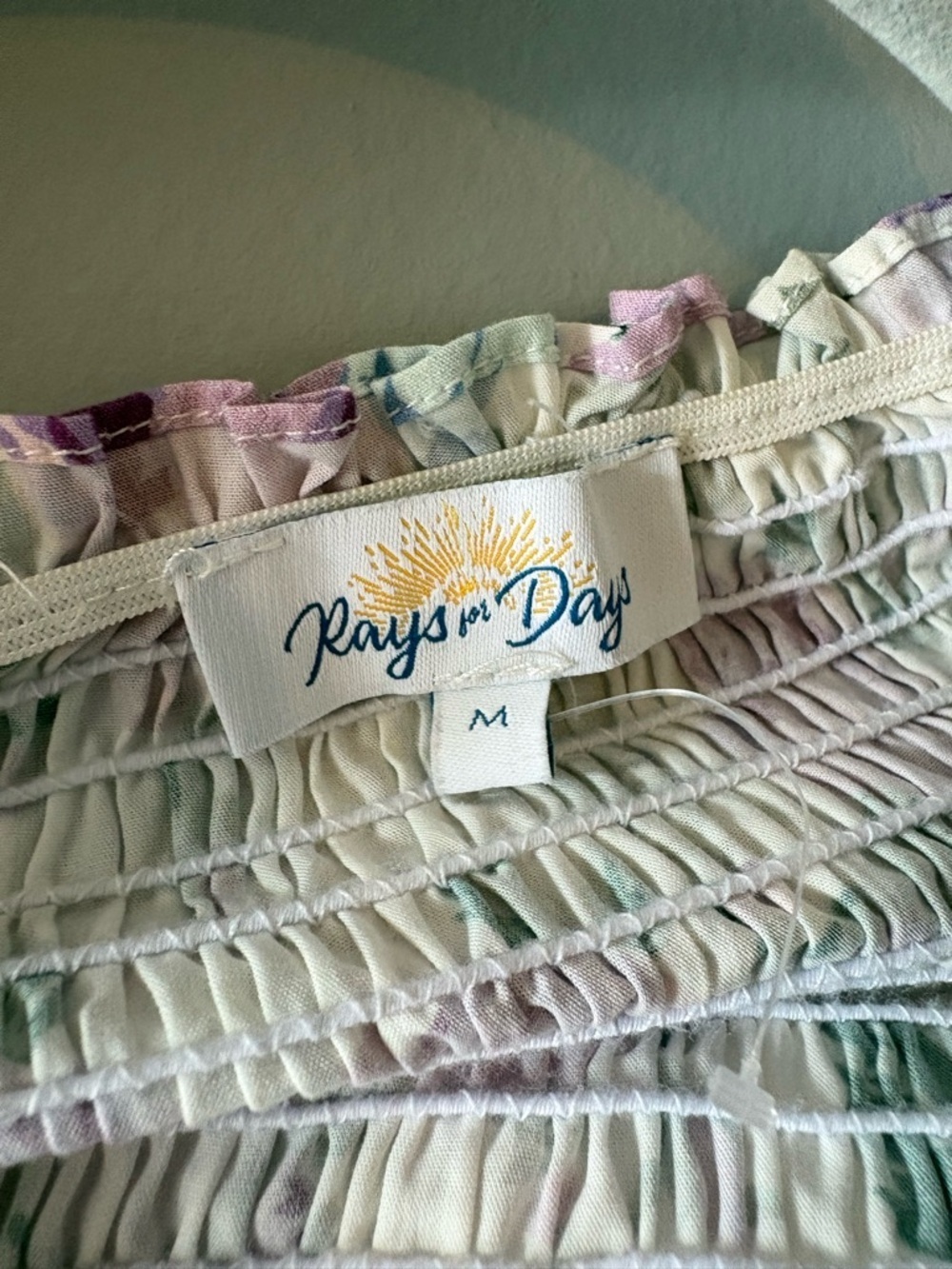 Rays for Days Floral Two-Piece Set in Lavender & White - Picture 7 of 10